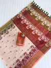 MG 385 Gold Jari Linen Printed Non Catalog Sarees Wholesale Suppliers In Mumbai
